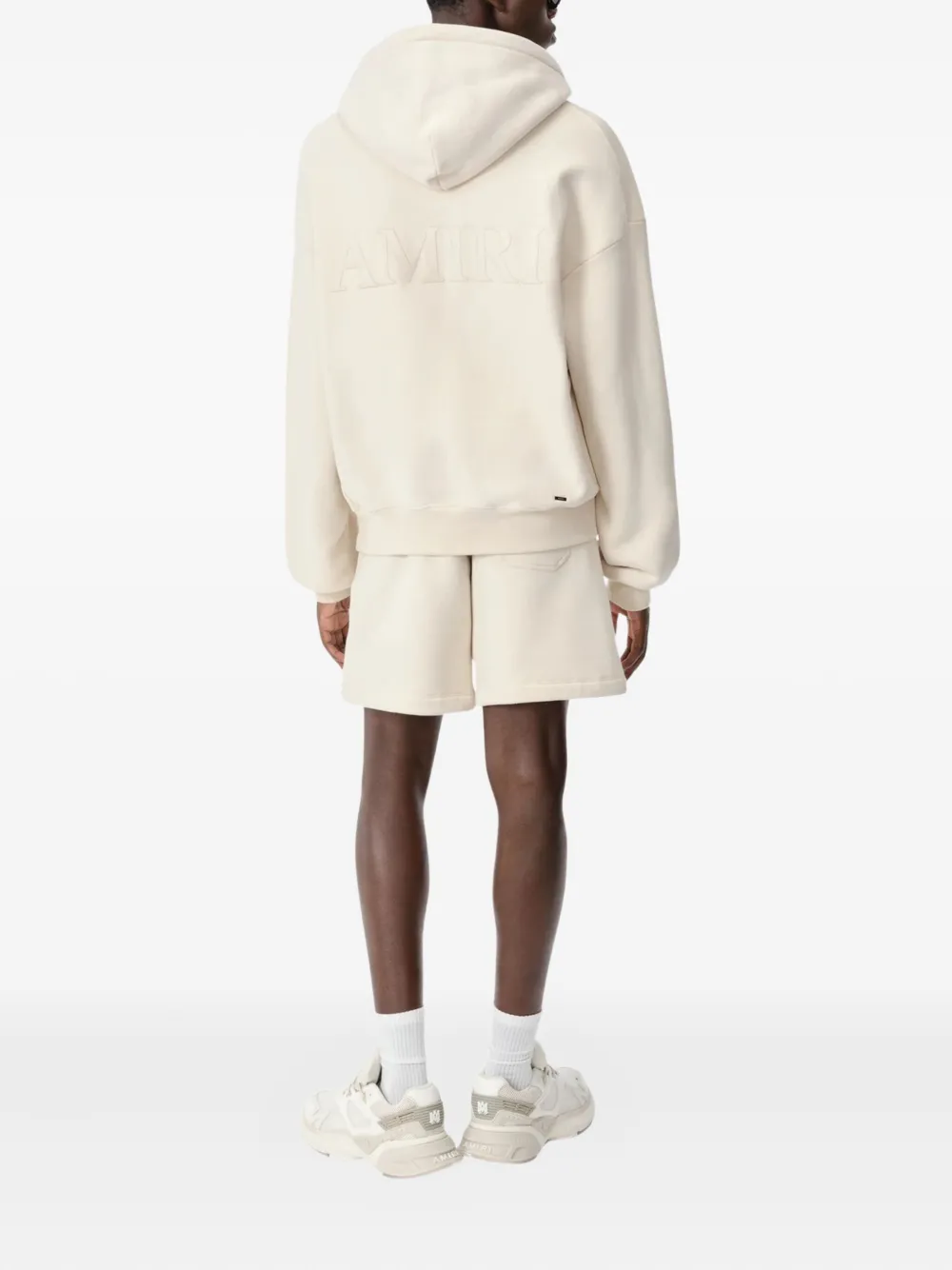 Amiri Drawstring Cotton Shorts In White