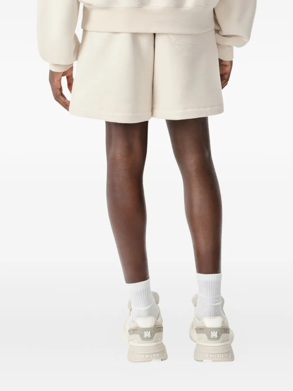 Amiri Drawstring Cotton Shorts In White