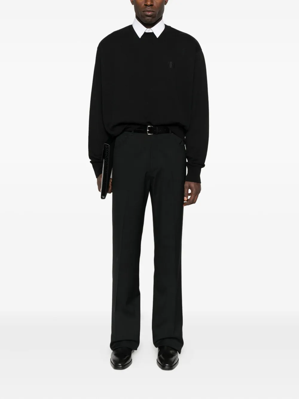 LGN LOUIS GABRIEL NOUCHI Sweater met ronde hals - Zwart