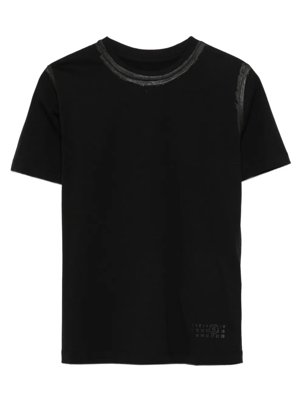 MM6 Maison Margiela Kids Numeric logo print T-shirt | Black | Image 1