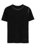 MM6 Maison Margiela Kids Numeric logo print T-shirt - Black