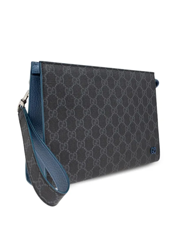 GUCCI モノグラム クラッチバッグ Gucci モノグラム クラッチバッグ | ブラック | FARFETCH JP