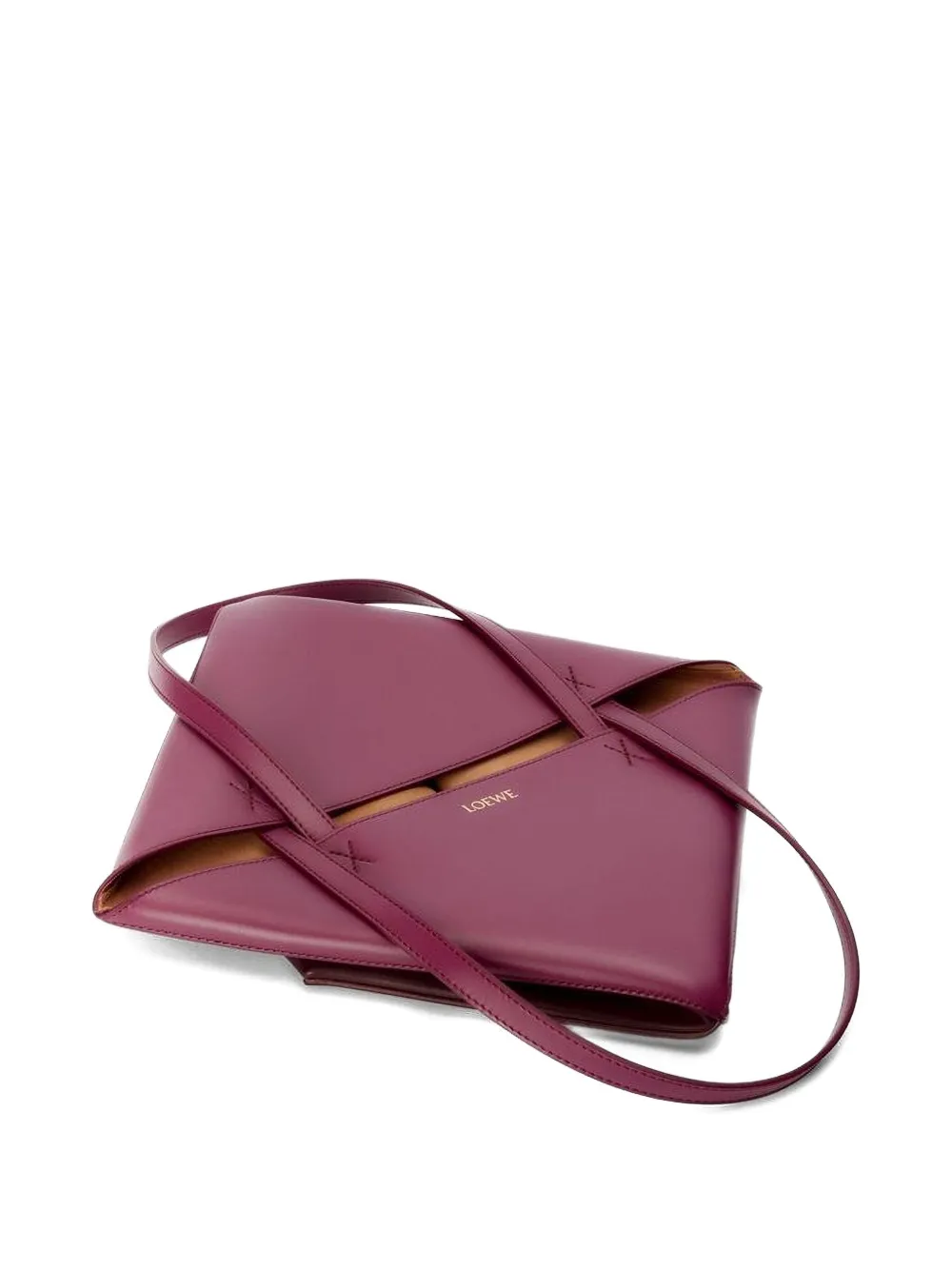 LOEWE Puzzle Fold tweekleurige shopper Paars