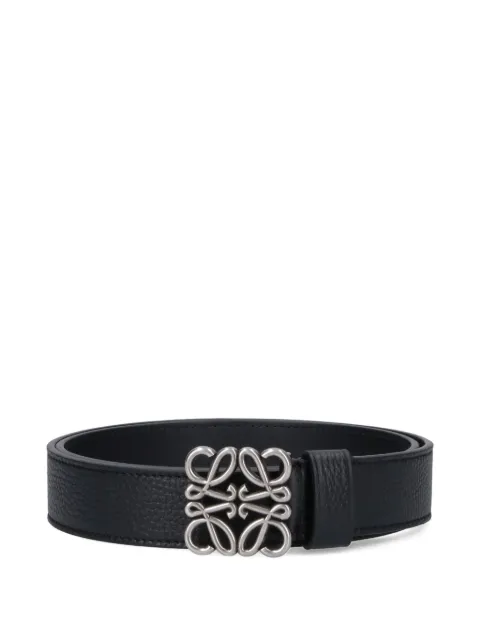 LOEWE Anagram chunky leather belt