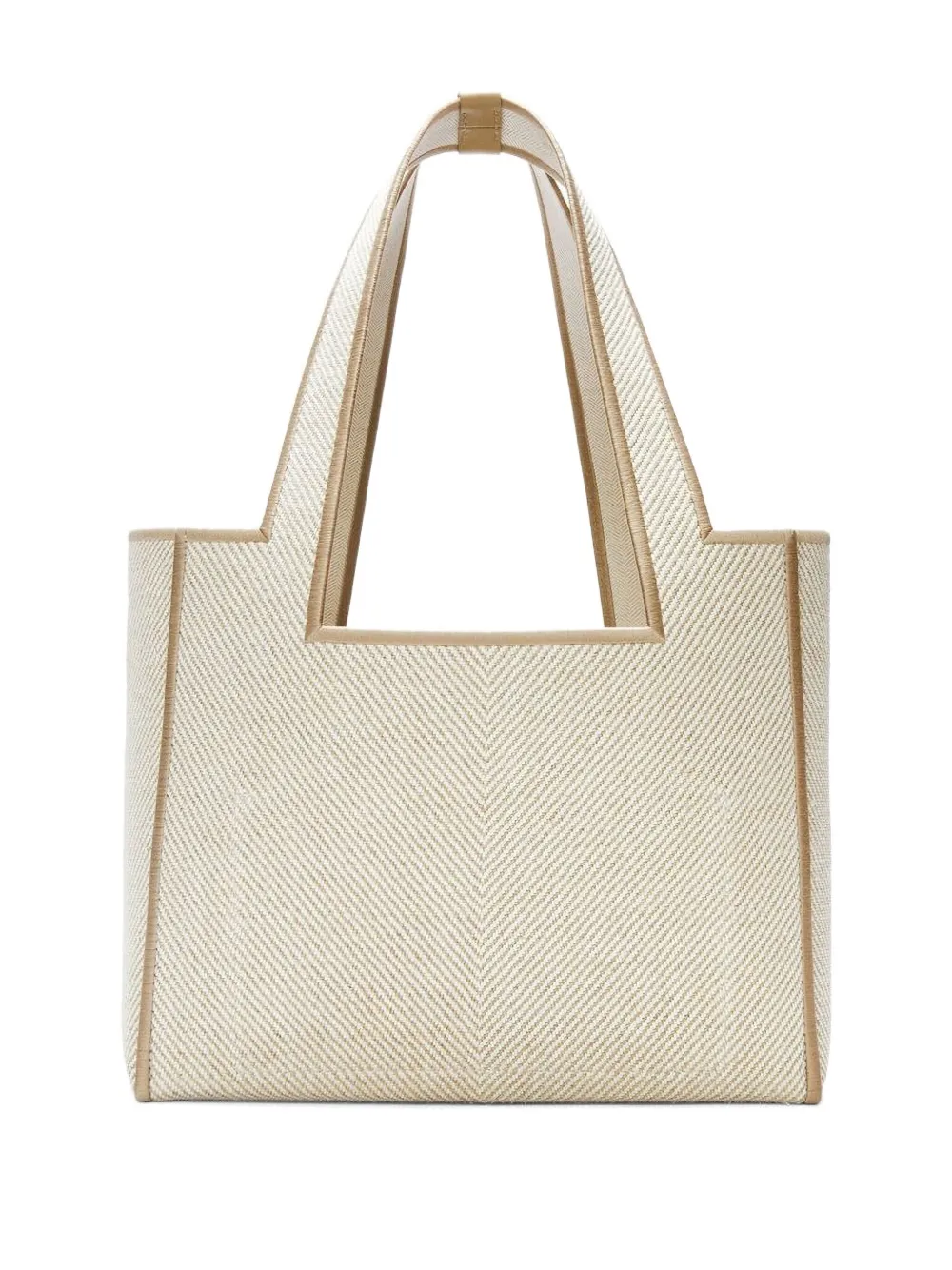 LOEWE Medium shopper met visgraatpatroon Beige