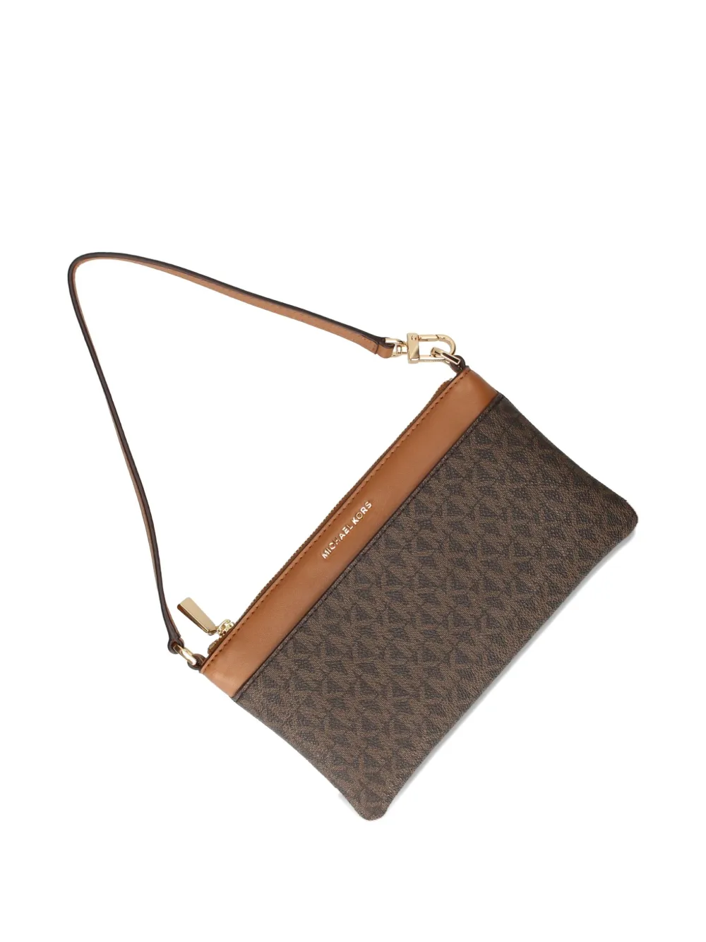 Michael Kors Jet Set crossbodytas met monogram Bruin