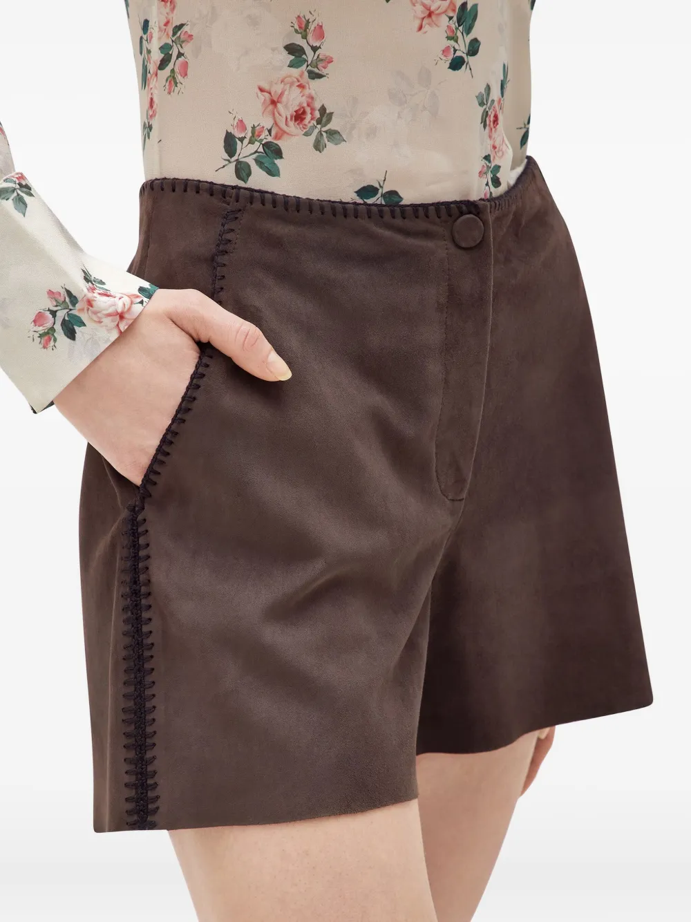 Blugirl Gehaakte shorts Bruin