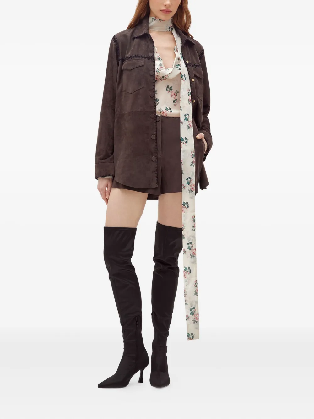 Blugirl Gehaakte shorts Bruin