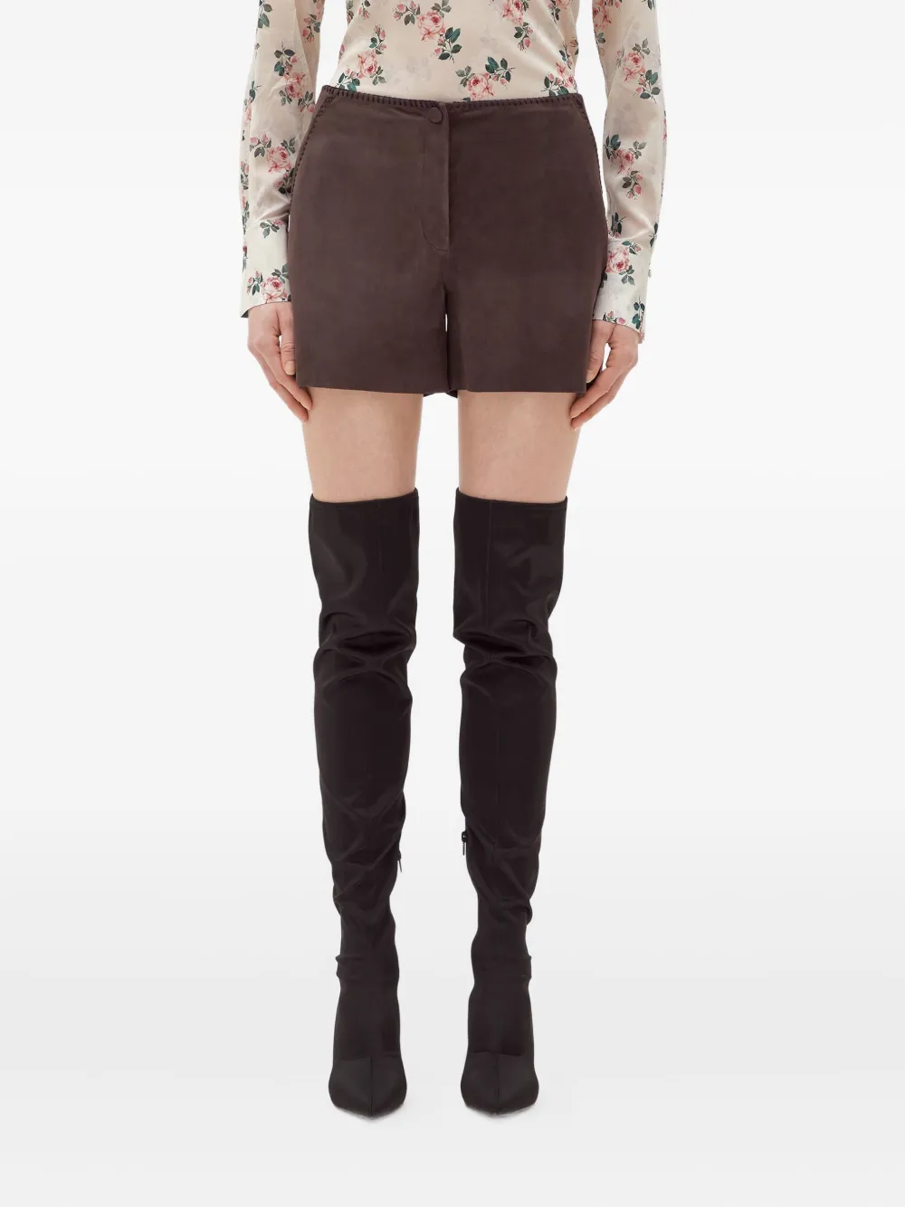 Blugirl Gehaakte shorts Bruin