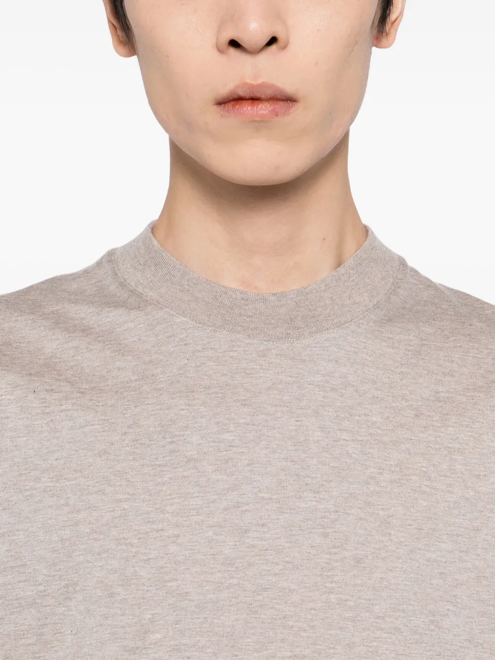 Brioni T-shirt met ronde hals Beige