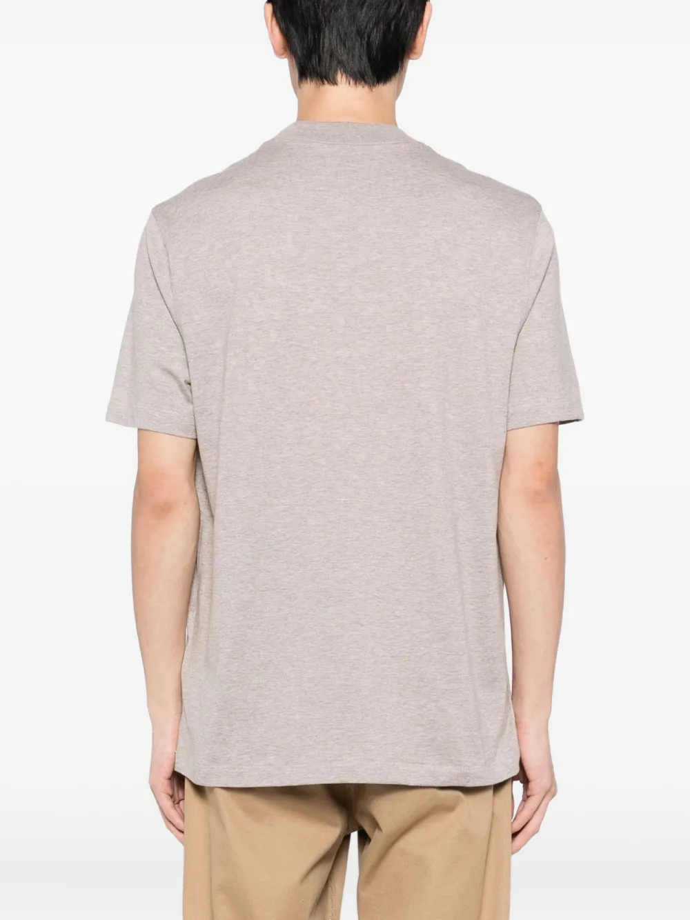 Brioni T-shirt met ronde hals Beige