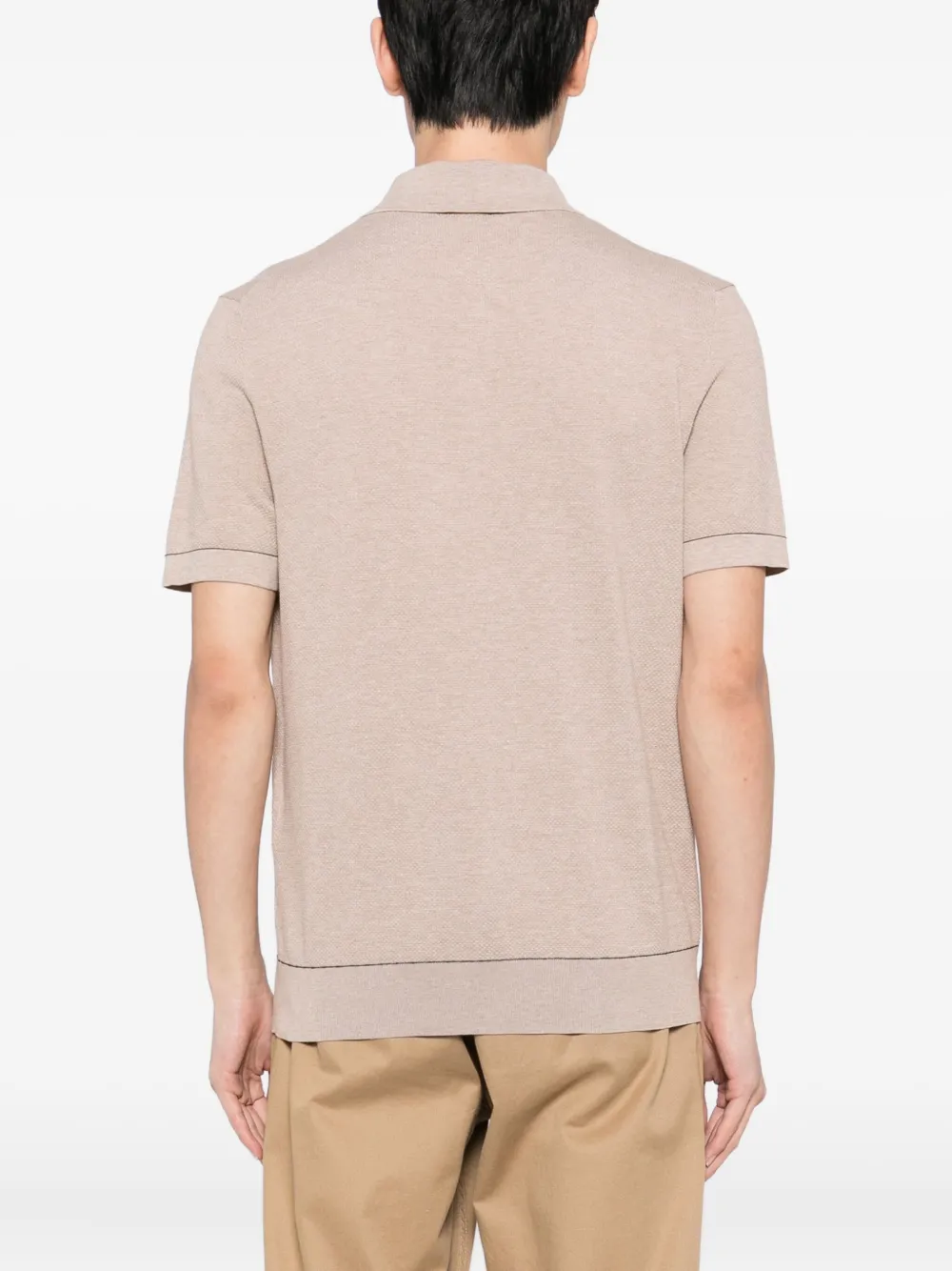 Brioni Sea Island poloshirt Beige