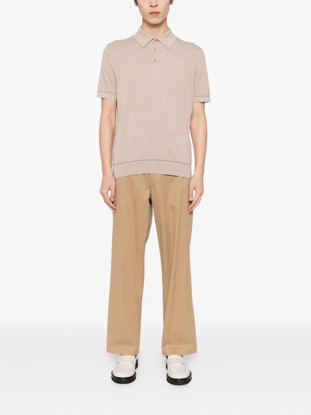 Brioni Sea Island poloshirt - Beige