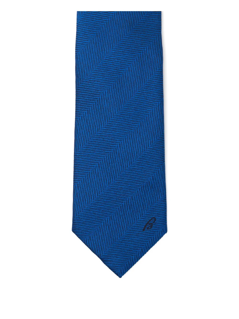 Brioni Striped Silk Tie In Blue