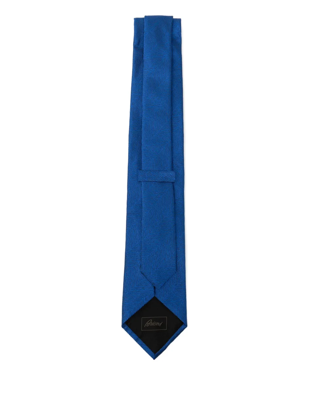 Brioni Gestreepte zijden stropdas - Blauw