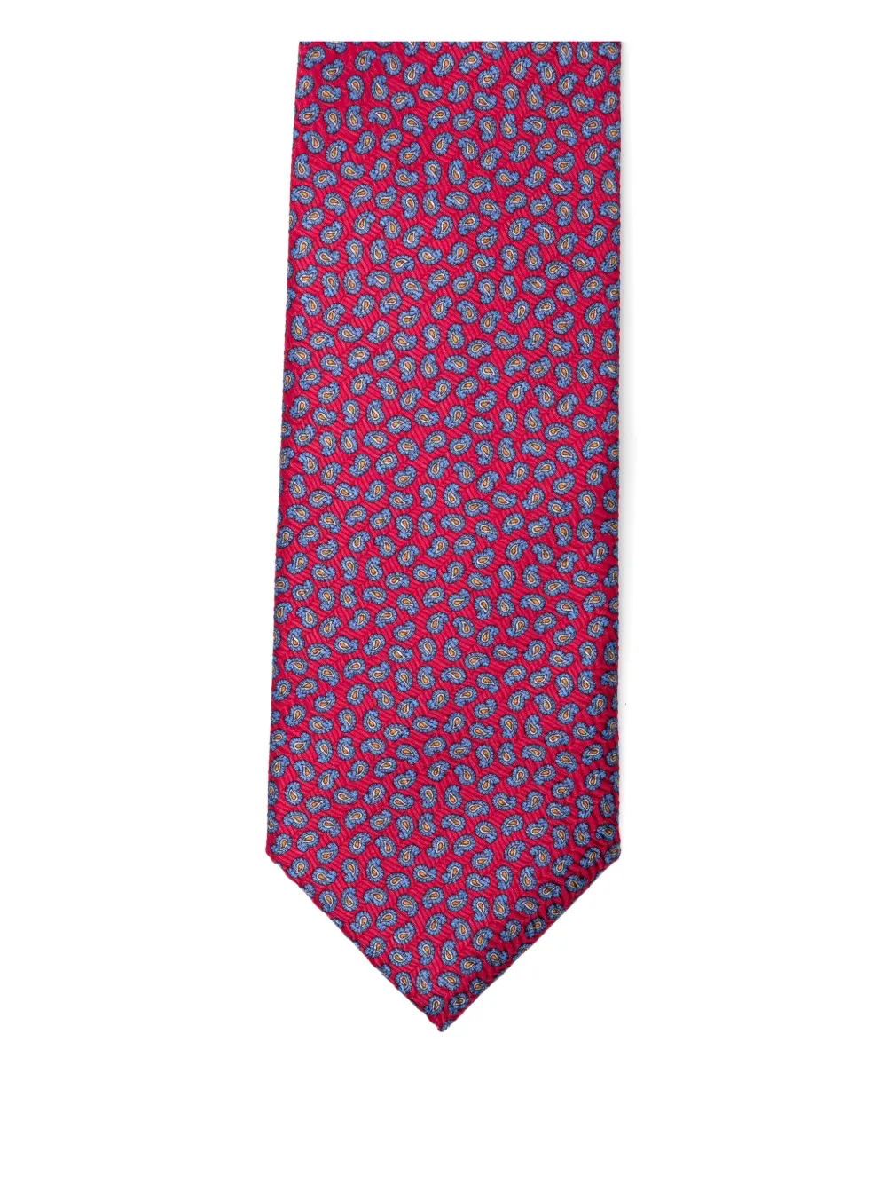 Brioni Printed Silk Tie In Pink