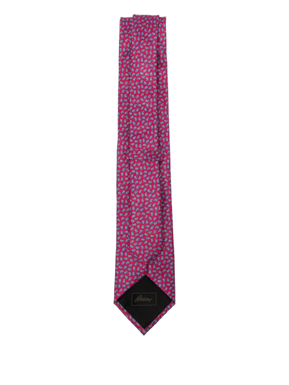 Brioni Stropdas met print - Roze