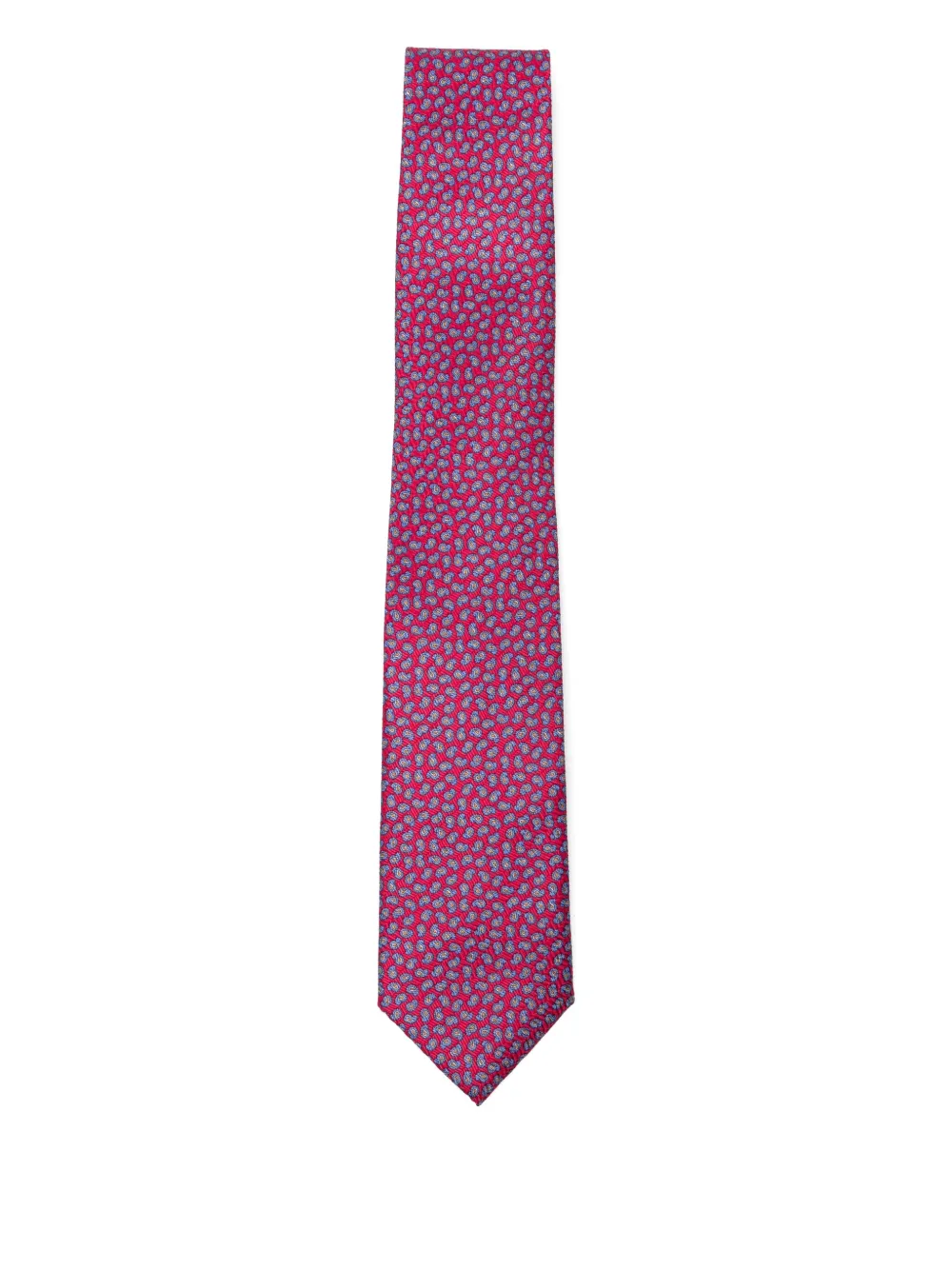 Brioni Printed Silk Tie In Pink