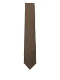 Brioni patterned silk tie - Yellow