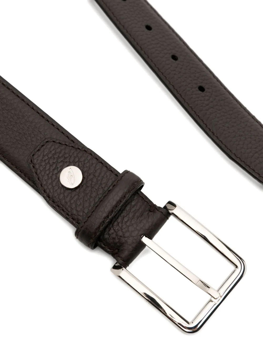 Brioni Square Belt In Black