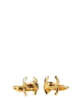 CHANEL Pre-Owned 1990-2010 Gold Plated CC Clip On Earrings costume earrings