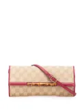 Gucci Pre-Owned 2000-2015 GG Canvas Bamboo Bar crossbody bag - Brown