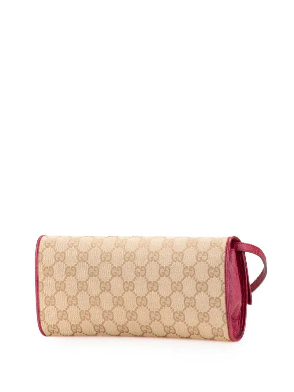 Pre-owned Gucci 2000-2015 Gg Canvas Bamboo Bar Crossbody Bag In Brown