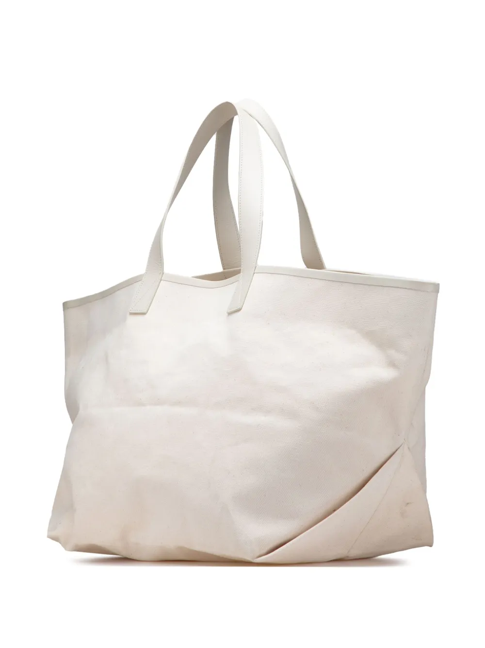 Pre-owned Celine 2018 Medium Canvas Made In Tote Bag In Brown
