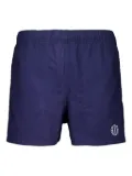 BODE embroidered deck shorts - Blue