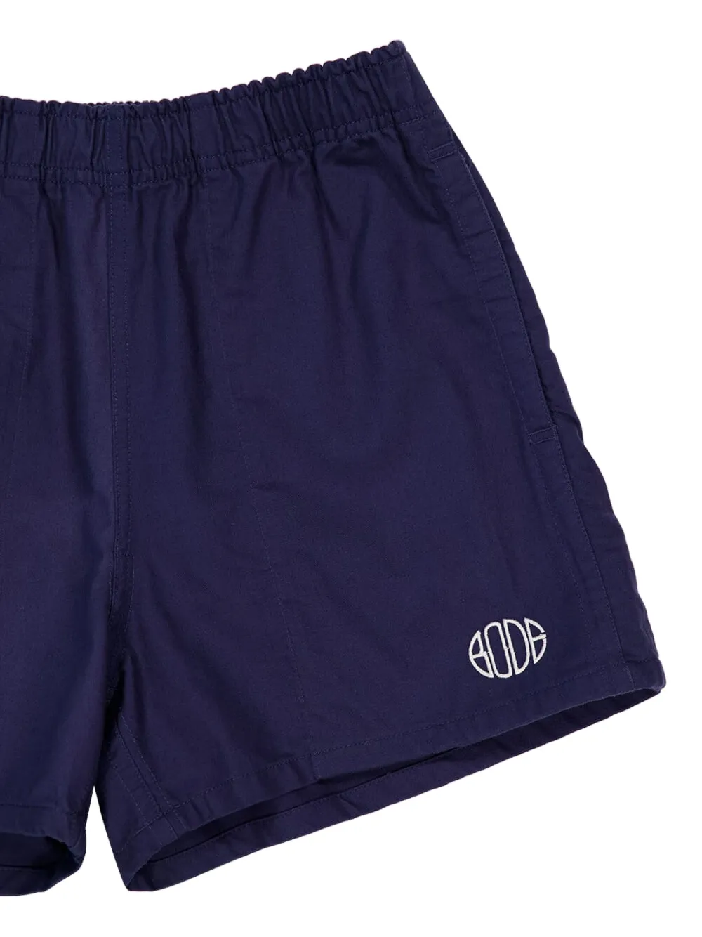 BODE embroidered deck shorts Blauw