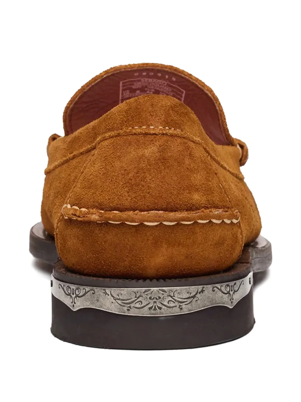 Sebago embroidered suede loafers - Bruin