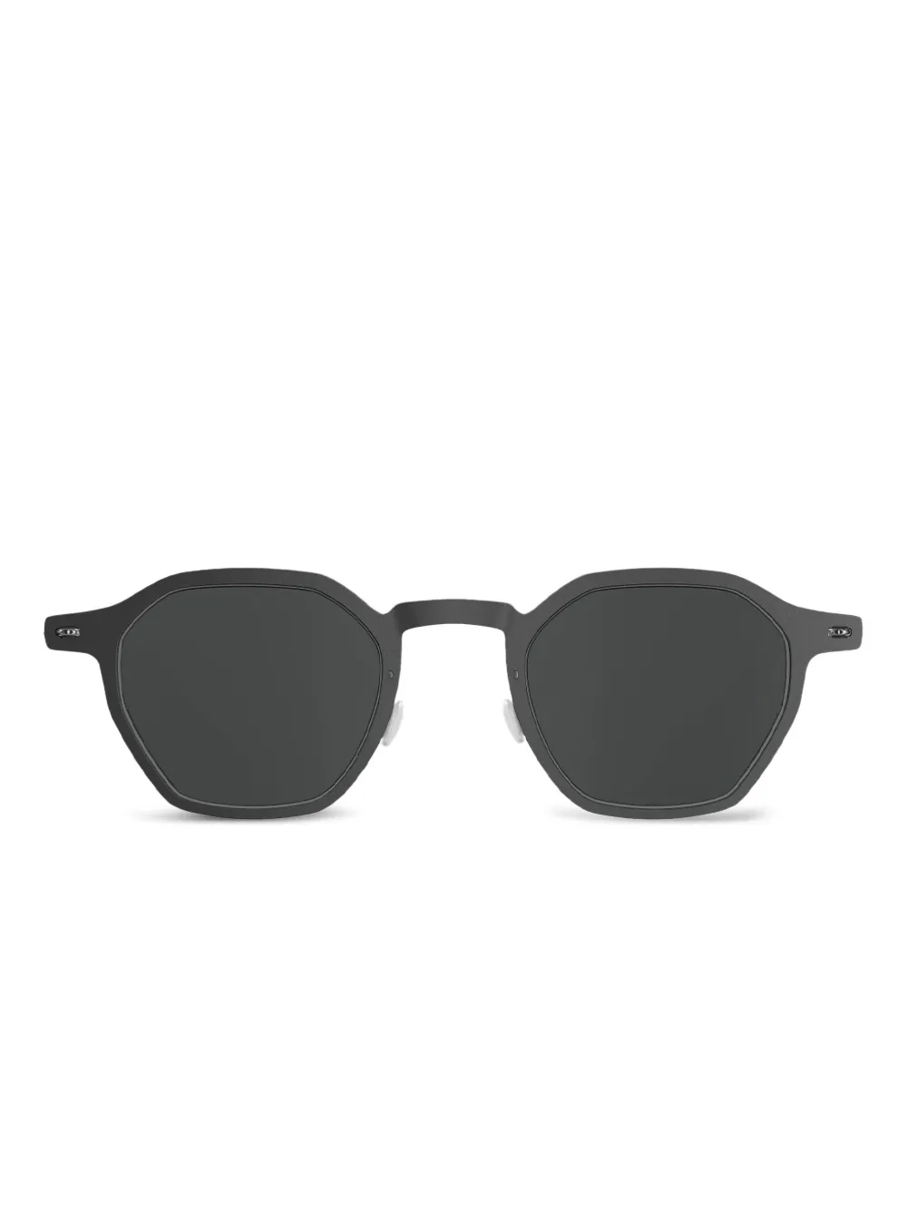 Lindberg geometric-frame sunglasses | Black | Image 1