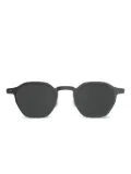 Lindberg geometric-frame sunglasses - Black