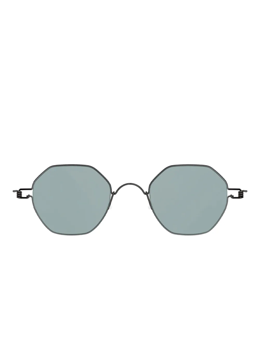Lindberg 8212 zonnebril met geometrisch montuur Zwart