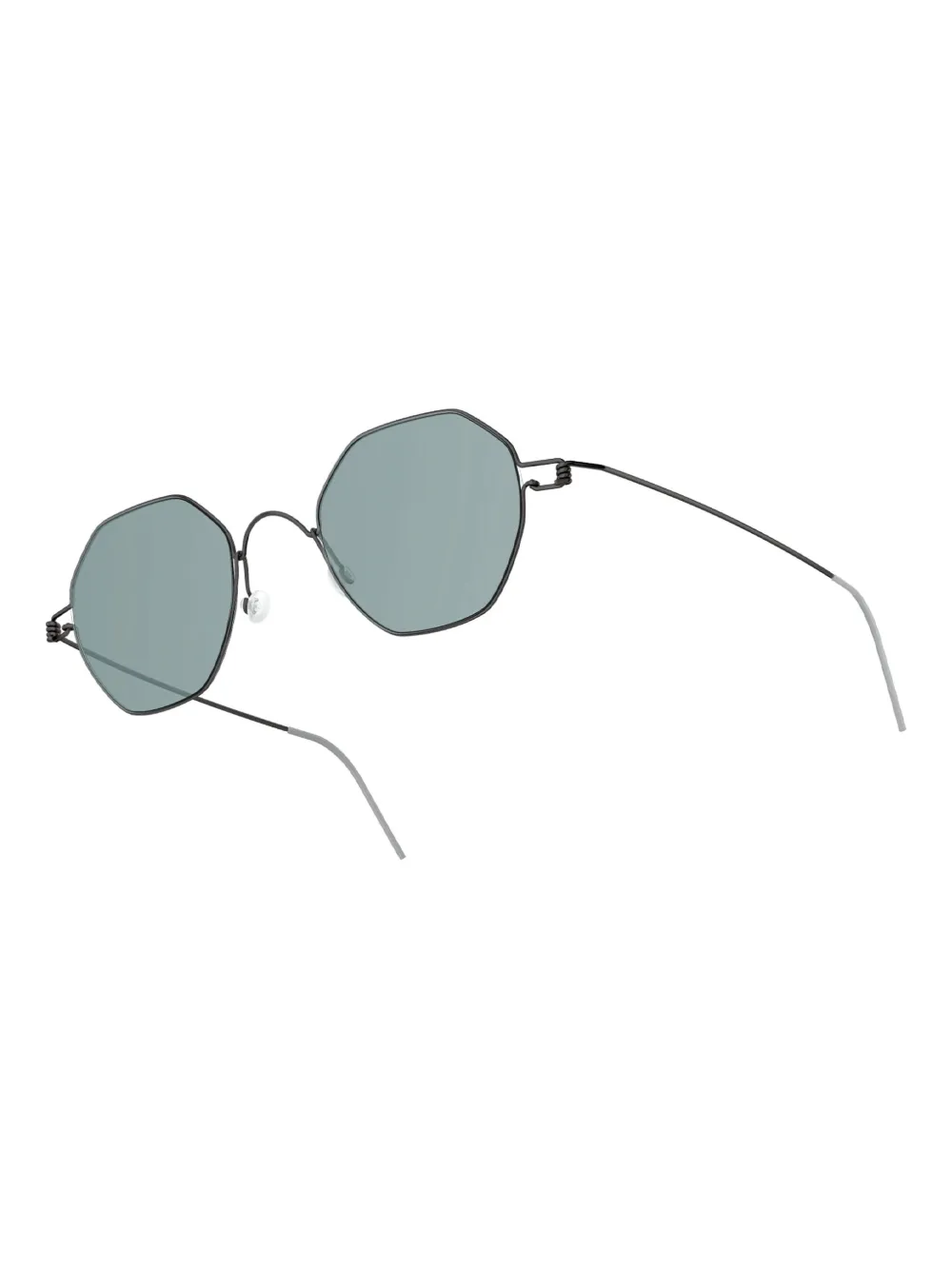 Lindberg 8212 zonnebril met geometrisch montuur - Zwart