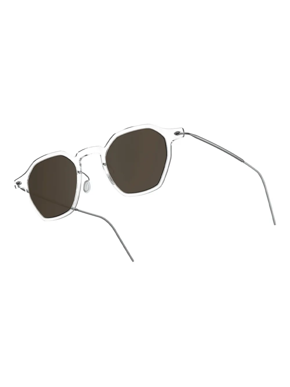 Lindberg 8343 geometric-frame sunglasses - Grijs