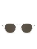 Lindberg 8343 geometric-frame sunglasses - White