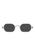 Lindberg 8223 geometric-frame sunglasses - Black