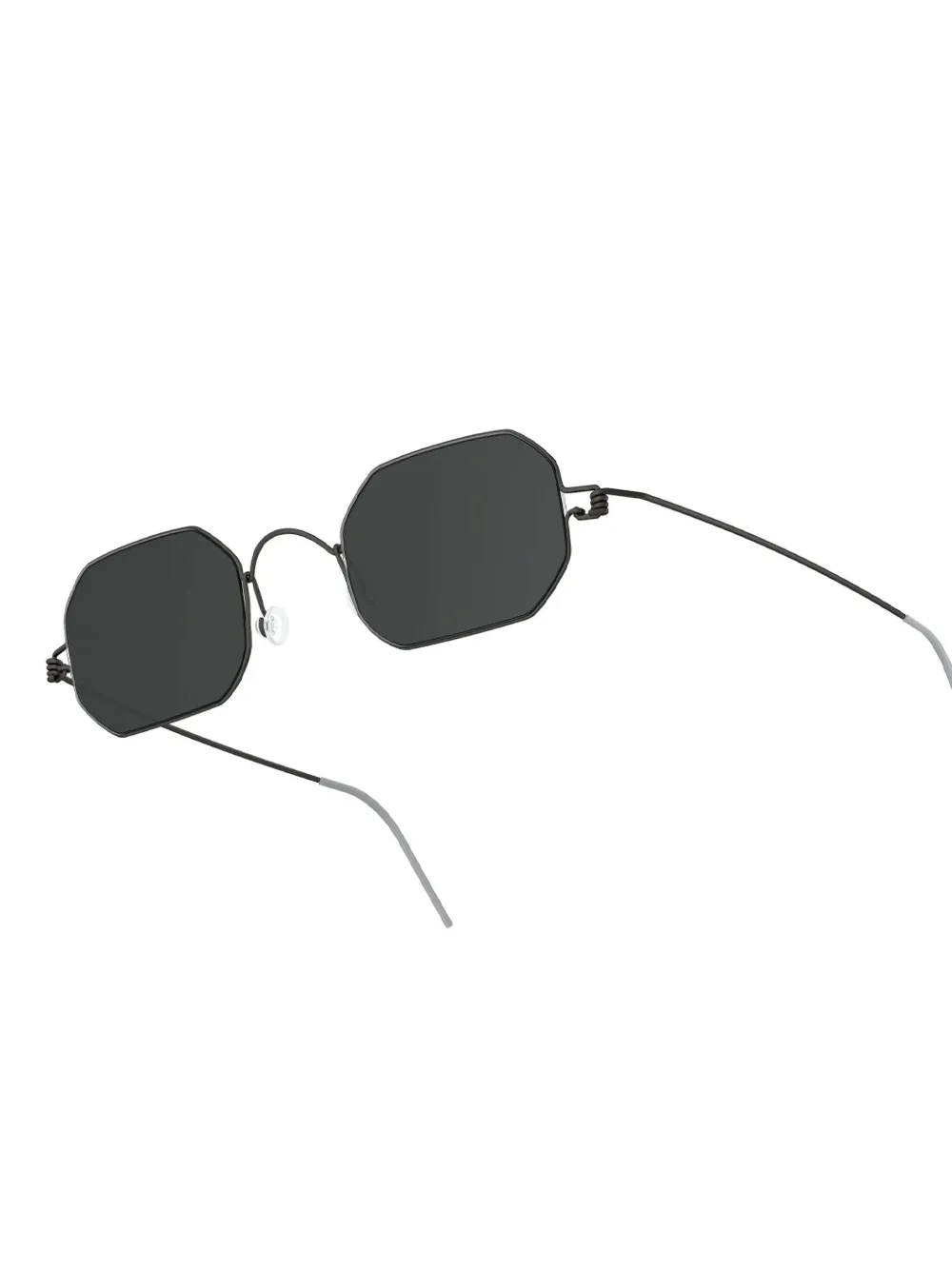 Lindberg 8223 geometric-frame sunglasses - Zwart