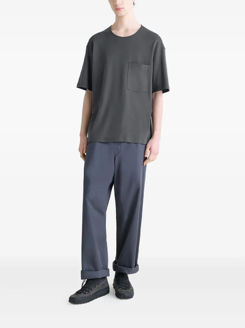 LEMAIRE patch-pocket T-shirt Grijs