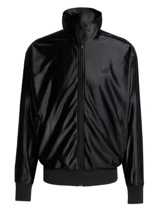 adidas ストライプサテンジャケット ブラック　M size Adidas ストライプ ジャケット | ブラック | FARFETCH JP