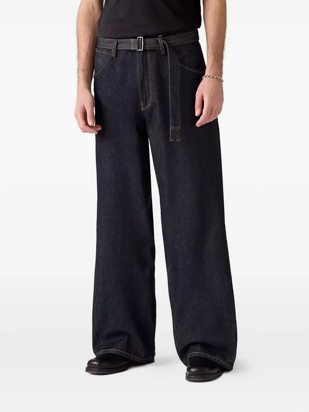 Levi's belted wide-leg jeans TWIST AND SEW BLUE