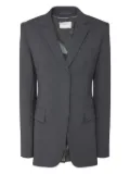 Sportmax button-cuff single-breasted blazer - Grey