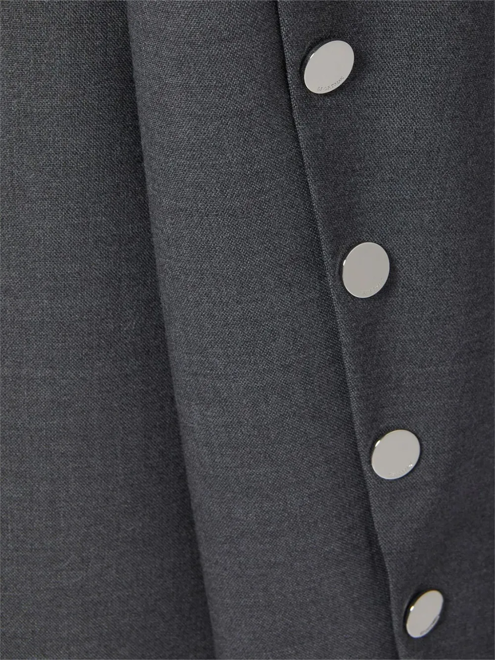 Sportmax Button-cuff Single-breasted Blazer In Gray