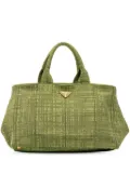 Prada Pre-Owned 2013-2025 Large Canvas Canapa satchel - Green