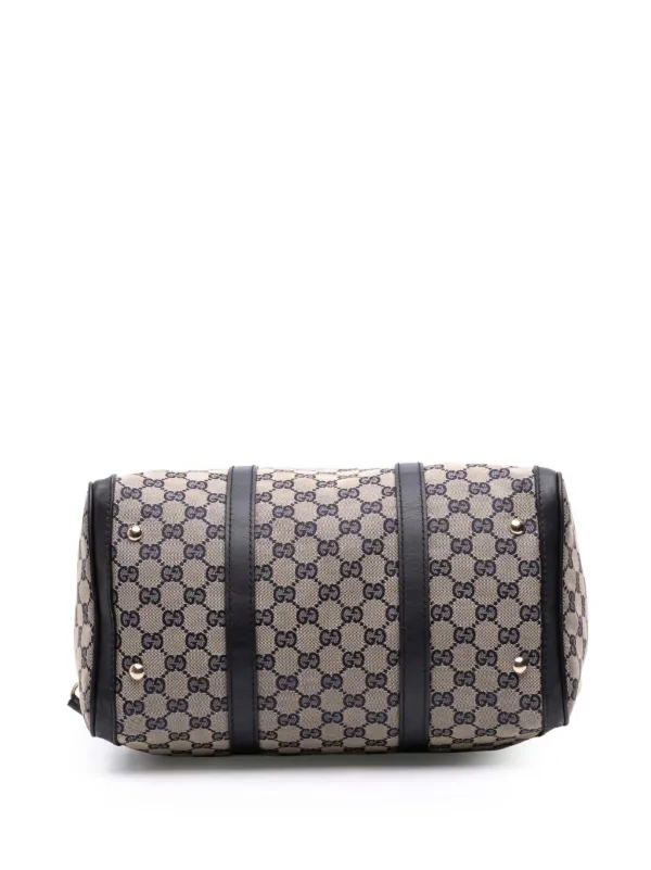 GUCCI GGキャンバス ミディアム ボストンバッグ