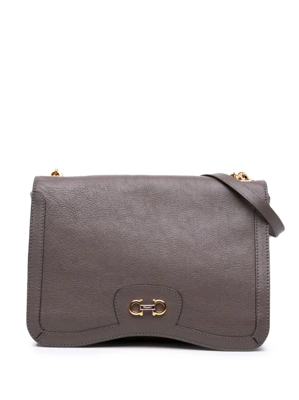 Ferragamo Pre-Owned 2021 レザー ブランカ ショルダーバッグ
