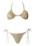 SOFIA ERHAN halter-neck tie-side bikini - Neutrals