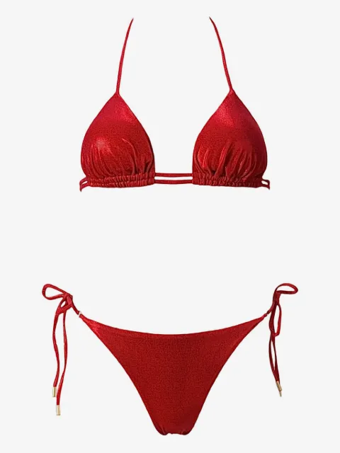 SOFIA ERHAN shimmer triangle bikini