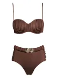 SOFIA ERHAN Alexis embellished bikini - Brown